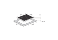 Индукционная варочная панель MAUNFELD MVI45.3HZ.3BT-WH