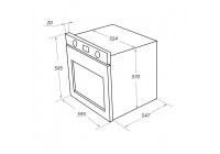 Шкаф духовой электрический MAUNFELD EOEM.769SB
