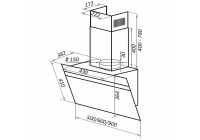 Кухонная вытяжка MAUNFELD Medway 50 белый/вставка сатин