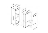 Холодильник встраиваемый No Frost MAUNFELD MBF193NFFW