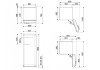 Холодильник Smeg FAB28LPB3