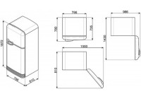 Холодильник Smeg FAB50RRD