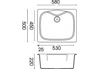 Мойка Smeg LSE58RA