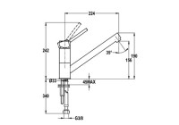 Смеситель Teka AUK 913 сhrome